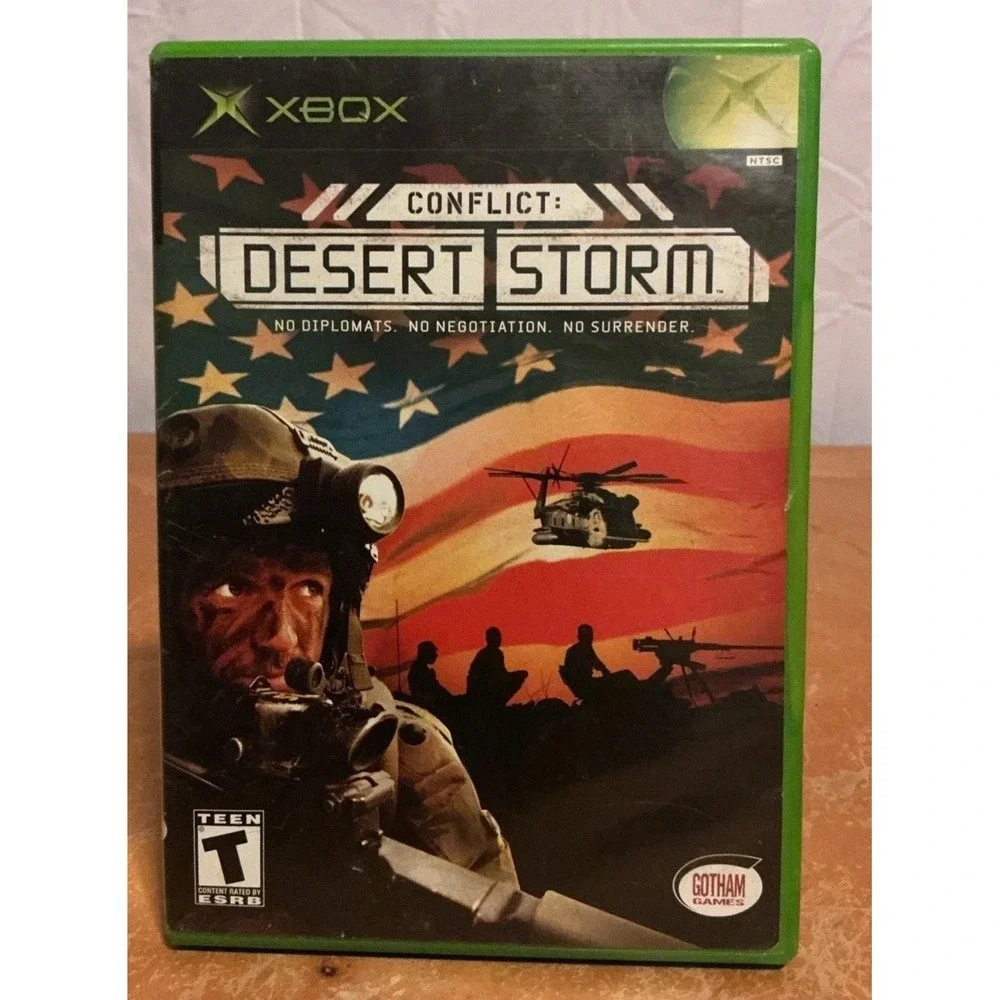 Conflict: Desert Storm (Microsoft Xbox) Complete w/ Manual, Scratched Not Tested